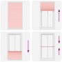 Estor Plisado rosa 110x200 cm Tela Ancho 109,4 cm Poliéster by , Blinds and blinds - Ref: Foro24-4015468, Price: 24,64 €, Dis...