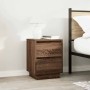 Mesillas de noche con luces LED 2 uds roble marrón 38x34x50 cm by , Nightstands - Ref: Foro24-861296, Price: 113,26 €, Discou...
