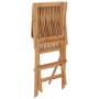 Folding garden chairs 3 units solid teak wood by vidaXL, Garden chairs - Ref: Foro24-315444, Price: 230,21 €, Discount: %