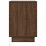 Mesillas de noche con luces LED 2 uds roble marrón 38x34x50 cm by , Nightstands - Ref: Foro24-861296, Price: 113,26 €, Discou...