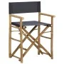 Klappbare Regiestühle 2 Stück aus Bambus und dunkelgrauem Stoff von vidaXL, Gartenstühle - Ref: Foro24-313029, Preis: 67,43 €...