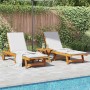Tumbonas 2 unidades madera maciza de acacia de , Tumbonas - Ref: Foro24-3325193, Precio: 334,65 €, Descuento: %