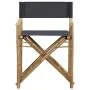 Klappbare Regiestühle 2 Stück aus Bambus und dunkelgrauem Stoff von vidaXL, Gartenstühle - Ref: Foro24-313029, Preis: 67,43 €...