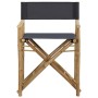 Klappbare Regiestühle 2 Stück aus Bambus und dunkelgrauem Stoff von vidaXL, Gartenstühle - Ref: Foro24-313029, Preis: 67,63 €...