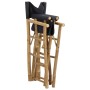 Klappbare Regiestühle 2 Stück aus Bambus und dunkelgrauem Stoff von vidaXL, Gartenstühle - Ref: Foro24-313029, Preis: 67,63 €...