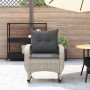 Silla mecedora de jardín con cojines ratán sintético gris claro by , Garden chairs - Ref: Foro24-4104198, Price: 126,60 €, Di...