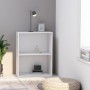 Estantería de 2niveles madera contrachapada blanca 60x30x76,5cm by , Bookcases and shelves - Ref: Foro24-800963, Price: 40,18...