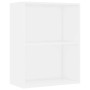 Estantería de 2niveles madera contrachapada blanca 60x30x76,5cm by , Bookcases and shelves - Ref: Foro24-800963, Price: 40,18...