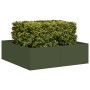 Jardinera acero verde oliva 100x100x30 cm von , Töpfe und Pflanzgefäße - Ref: Foro24-860811, Preis: 73,27 €, Rabatt: %