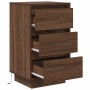Mesilla de noche con luces LED roble marrón 38x34x65 cm by , Nightstands - Ref: Foro24-861307, Price: 73,52 €, Discount: %