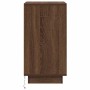 Mesilla de noche con luces LED roble marrón 38x34x65 cm by , Nightstands - Ref: Foro24-861307, Price: 73,52 €, Discount: %