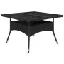 Garden dining set 9 pieces PE rattan and black glass by vidaXL, Garden sets - Ref: Foro24-3058338, Price: 677,62 €, Discount: %