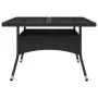Garden dining set 9 pieces PE rattan and black glass by vidaXL, Garden sets - Ref: Foro24-3058338, Price: 677,62 €, Discount: %