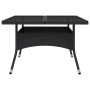 Set de comedor de jardín 9 piezas ratán PE y vidrio negro de vidaXL, Conjuntos de jardín - Ref: Foro24-3058338, Precio: 538,3...