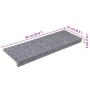 Alfombrilla escalera 30 uds 65x21x4 cm Blanco y gris de , Alfombrillas para escalones - Ref: Foro24-3365778, Precio: 125,42 €...