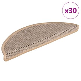 Alfombra autoadhesiva escalera sisal 30 uds beige claro by , Stair mats - Ref: Foro24-3365868, Price: 166,82 €, Discount: %