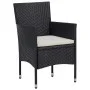 5-Piece Black Synthetic Rattan Garden Dining Set by vidaXL, Garden sets - Ref: Foro24-3058492, Price: 327,14 €, Discount: %