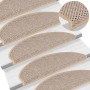 Alfombra autoadhesiva escalera sisal 30 uds beige claro de , Alfombrillas para escalones - Ref: Foro24-3365880, Precio: 206,6...