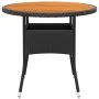 5-Piece Black Synthetic Rattan Garden Dining Set by vidaXL, Garden sets - Ref: Foro24-3058492, Price: 327,14 €, Discount: %