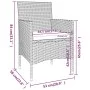 5-Piece Black Synthetic Rattan Garden Dining Set by vidaXL, Garden sets - Ref: Foro24-3058492, Price: 327,14 €, Discount: %