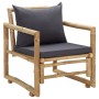Gartenstühle mit Kissen 2 Einheiten Bambus von vidaXL, Gartenstühle - Ref: Foro24-315599, Preis: 217,39 €, Rabatt: %