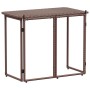 Mesa de jardín plegable marrón 90x51x75 cm ratán sintético by , Garden tables - Ref: Foro24-4108255, Price: 81,94 €, Discount: %