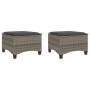 Taburetes de jardín con cojines 2 uds gris 55x55x36 cm von , Hocker für den Außenbereich - Ref: Foro24-4108248, Preis: 107,22...