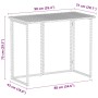 Mesa de jardín plegable ratán sintético beige 90x51x75 cm von , Gartentische - Ref: Foro24-4108257, Preis: 82,43 €, Rabatt: %