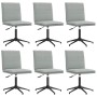 Sillas de comedor giratorias 6 uds terciopelo gris claro von , Essstühle - Ref: Foro24-3315697, Preis: 337,51 €, Rabatt: %