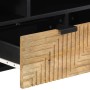Mueble de TV madera maciza de mango marrón 100x33x46 cm von , CD- und DVD-Speicher - Ref: Foro24-4017736, Preis: 109,42 €, Ra...