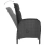 Garden table and chairs 3 pieces synthetic rattan and black glass by vidaXL, Garden sets - Ref: Foro24-3058536, Price: 334,89...