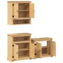 Juego de muebles de baño Corona 3 pzas madera maciza pino von , Badezimmermöbel - Ref: Foro24-3334639, Preis: 320,92 €, Rabat...