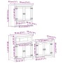 Juego de muebles de baño Corona 3 pzas madera maciza pino von , Badezimmermöbel - Ref: Foro24-3334639, Preis: 320,92 €, Rabat...