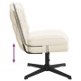 Silla de oficina giratoria tejido imitación lana rizada crema by , Chairs - Ref: Foro24-4105396, Price: 93,09 €, Discount: %