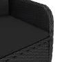 Garden table and chairs 3 pieces synthetic rattan and black glass by vidaXL, Garden sets - Ref: Foro24-3058536, Price: 334,89...