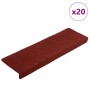 Alfombrilla autoadhesiva escalera 20 uds rojo burdeos 65x21x4cm by , Stair mats - Ref: Foro24-3365719, Price: 73,76 €, Discou...