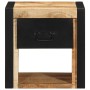 Mesitas de noche 2 uds 40x35x40 cm madera maciza rugosa mango by , Nightstands - Ref: Foro24-4015951, Price: 136,28 €, Discou...
