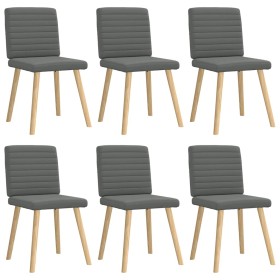 Sillas de comedor 6 unidades tela gris oscuro by , dining chairs - Ref: Foro24-3315545, Price: 299,62 €, Discount: %
