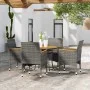 5-piece synthetic rattan garden dining set in gray color. by vidaXL, Garden sets - Ref: Foro24-3058497, Price: 358,55 €, Disc...