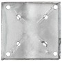Picas de tierra 2 uds acero galvanizado plateado 14x14x91 cm by , Spikes for anchoring in the ground - Ref: Foro24-145427, Pr...
