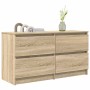 Mueble de TV madera de ingeniería roble Sonoma 100x35x54 cm