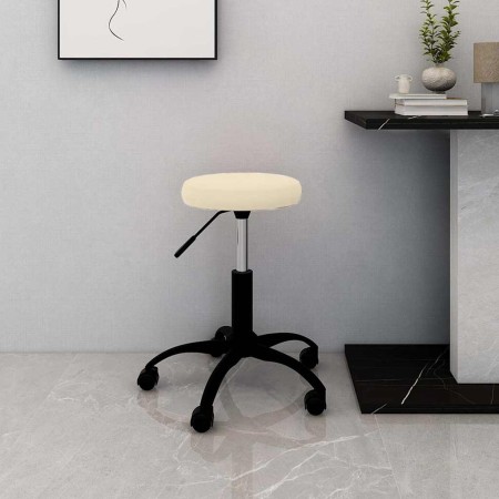 Silla de oficina giratoria de terciopelo crema von , Bürostühle - Ref: Foro24-333173, Preis: 55,74 €, Rabatt: %
