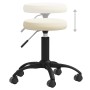 Silla de oficina giratoria de terciopelo crema von , Bürostühle - Ref: Foro24-333173, Preis: 55,74 €, Rabatt: %