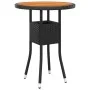 3 Stück synthetisches Rattan Garten Esszimmer Set schwarz von vidaXL, Gartensets - Ref: Foro24-3058462, Preis: 177,77 €, Raba...