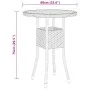 3 Stück synthetisches Rattan Garten Esszimmer Set schwarz von vidaXL, Gartensets - Ref: Foro24-3058462, Preis: 177,77 €, Raba...