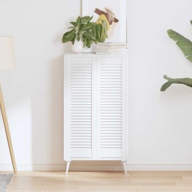 Puerta de armario de lamas 2 uds blanco 99x29,5 cm von , Schranktüren - Ref: Foro24-4015907, Preis: 61,95 €, Rabatt: %