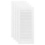 Puerta de armario de lamas 4 uds blanco 69x29,5 cm von , Schranktüren - Ref: Foro24-4015905, Preis: 74,08 €, Rabatt: %