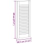 Puerta de armario de lamas 4 uds blanco 69x29,5 cm von , Schranktüren - Ref: Foro24-4015905, Preis: 74,08 €, Rabatt: %