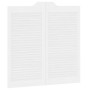 Puertas batientes diseño de lamas 1 par blanco 100x100 cm von , Türen für zu Hause - Ref: Foro24-4107146, Preis: 106,78 €, Ra...