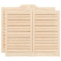 Puertas batientes diseño de lamas 2 par 90x100cm madera pino by , Doors for the home - Ref: Foro24-4107133, Price: 102,74 €, ...